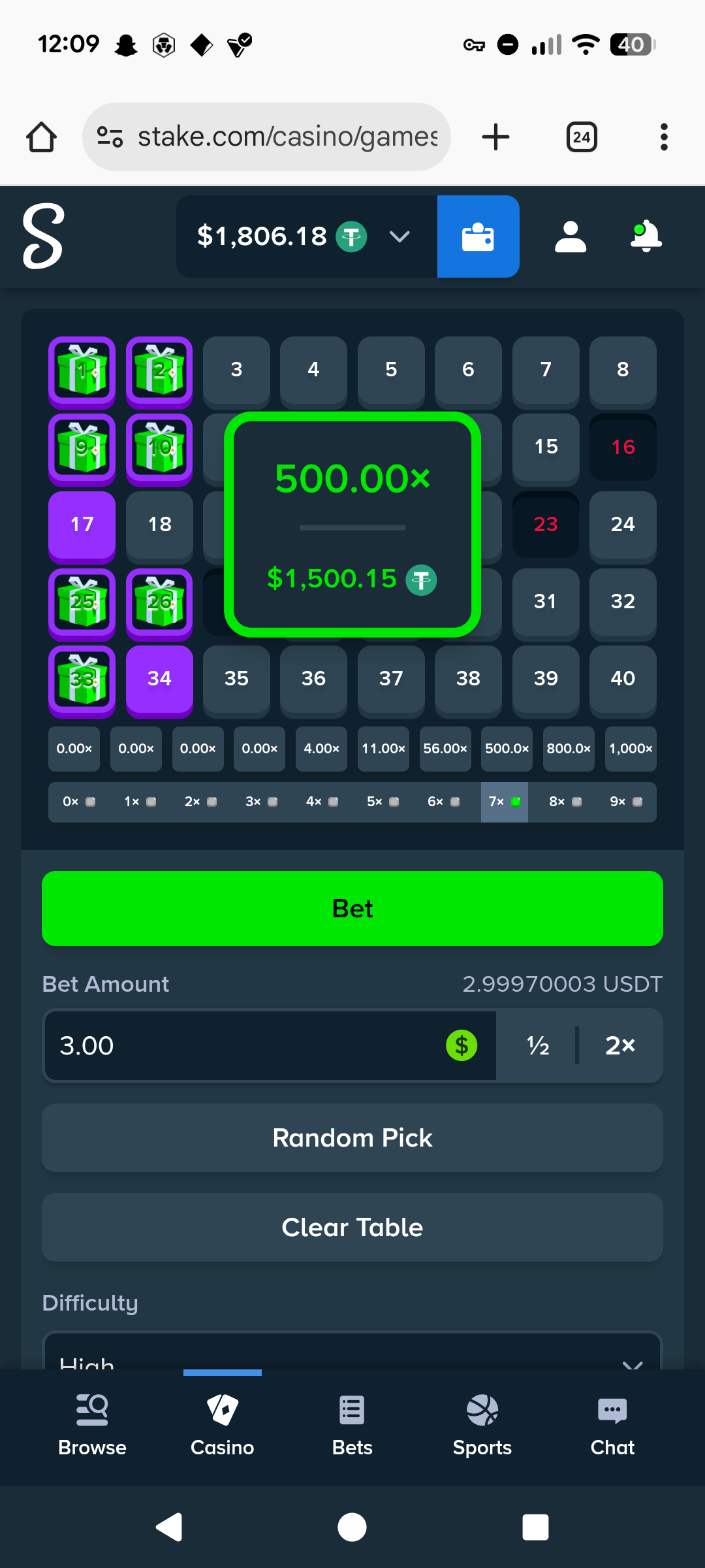 9 numbers keno is where it's at✅