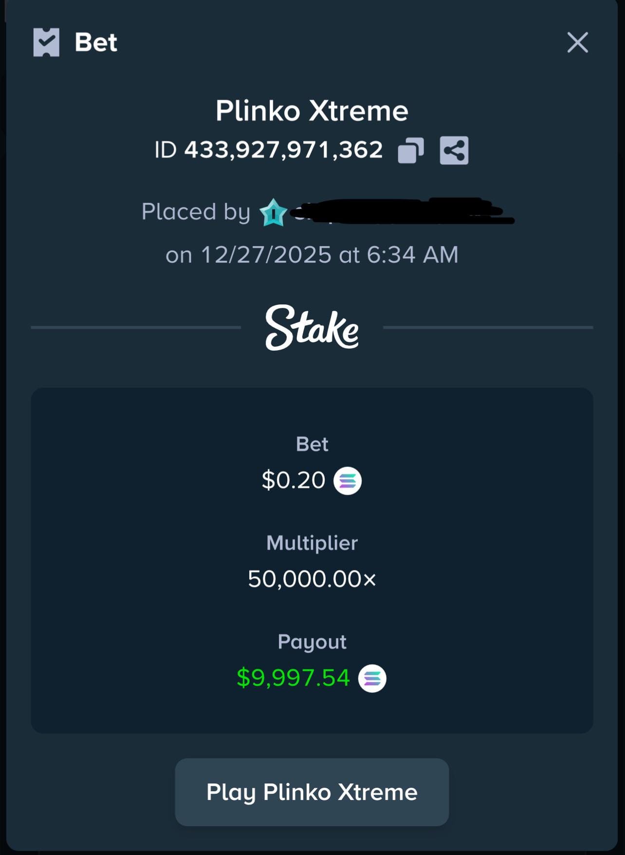 My biggest multi ever Plinko Extreme 50K X