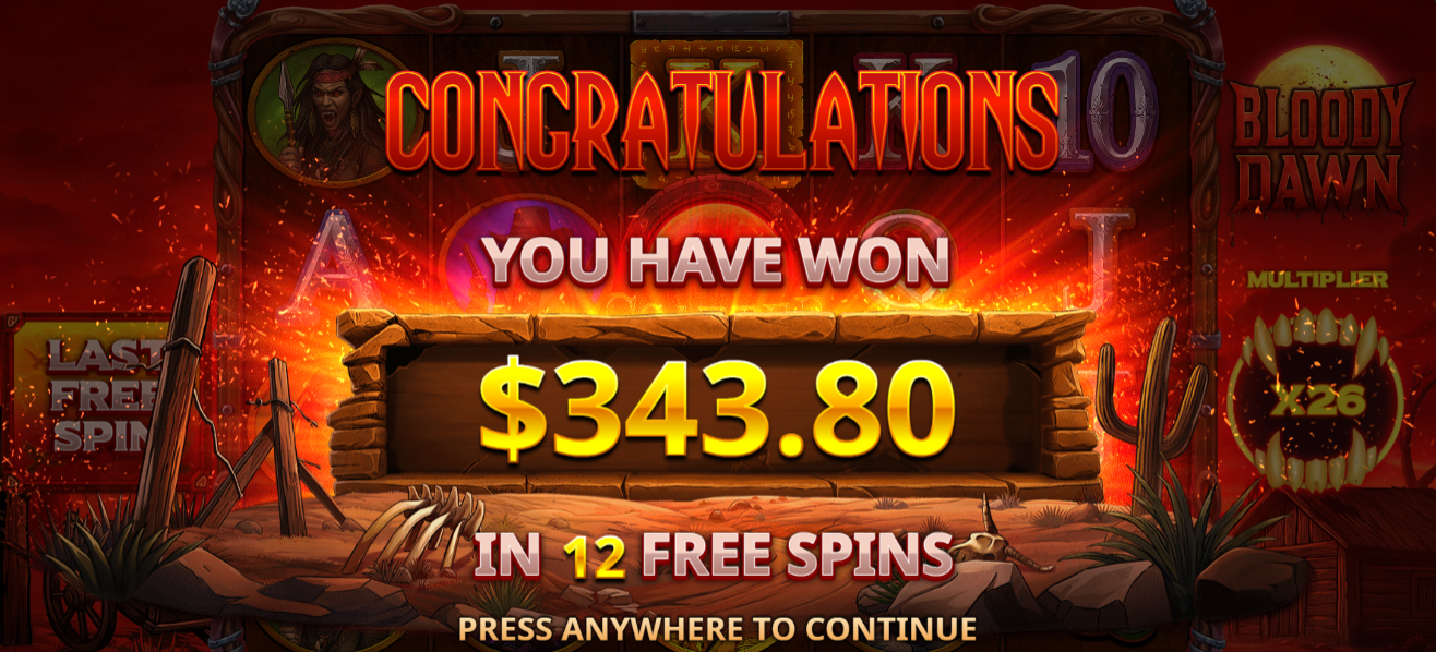 4 scatter onna $1 in bloody dawn