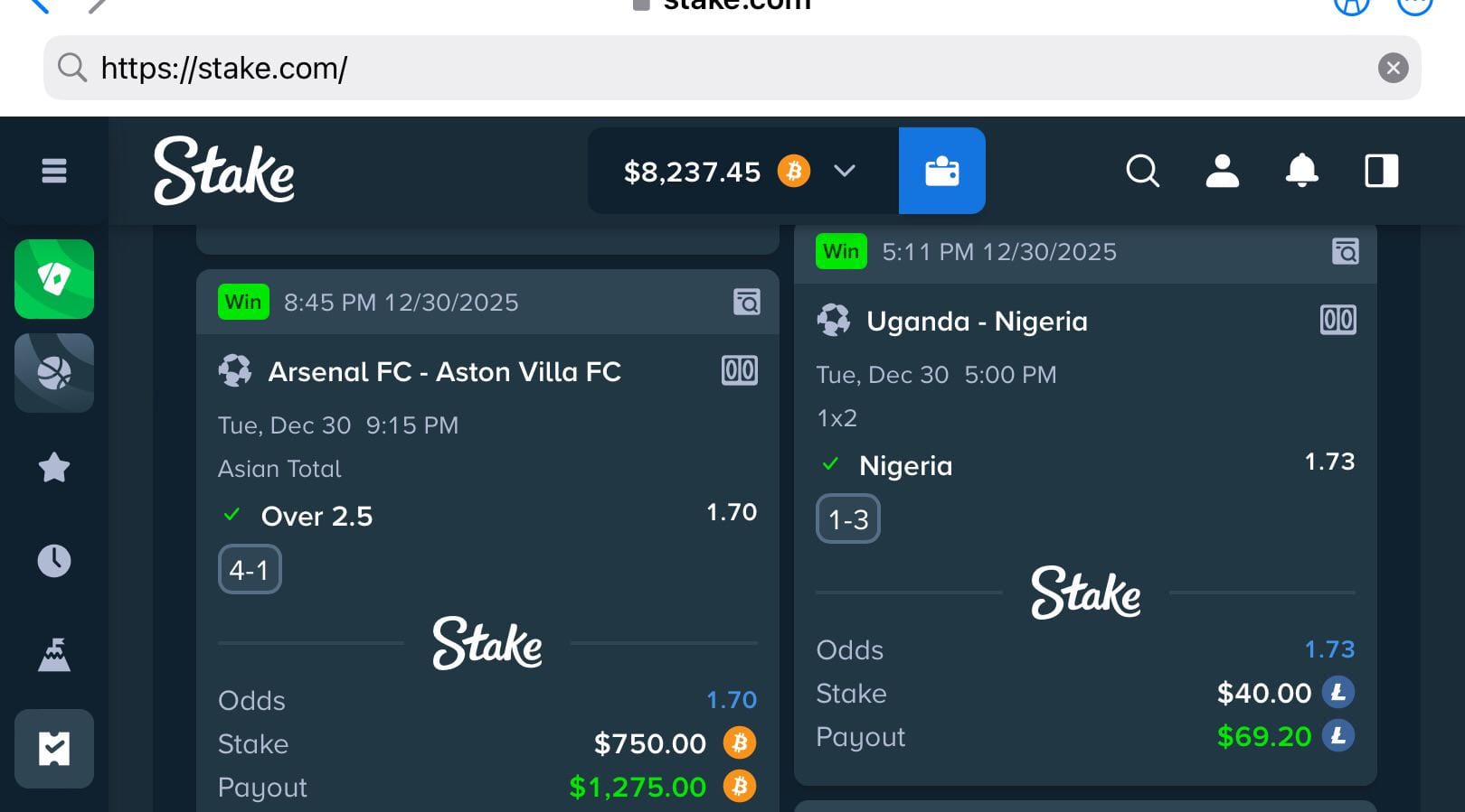 If arsenal will not become champion I don’t know. Who else did a bet on this? Nr1 against nr3 in the premier league.
