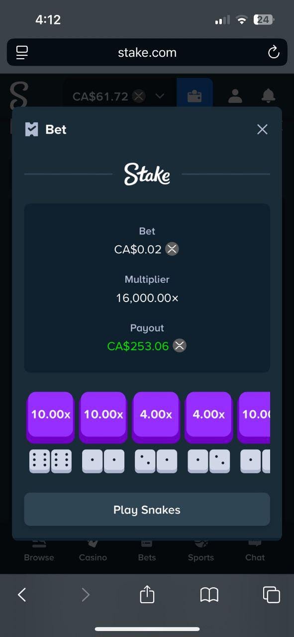 Insane 16000 multiplier 🐍🐍🐍